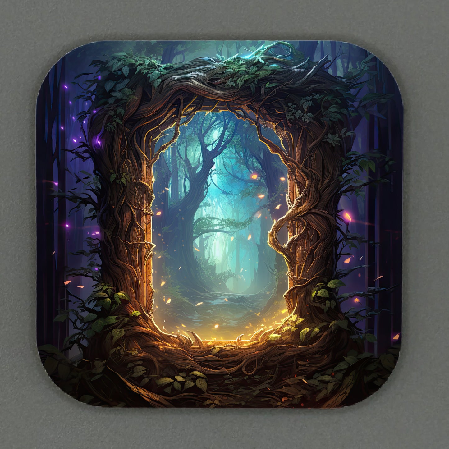 Fantasy Portal Square Magnets