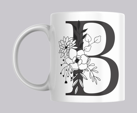 Floral Letter Mugs