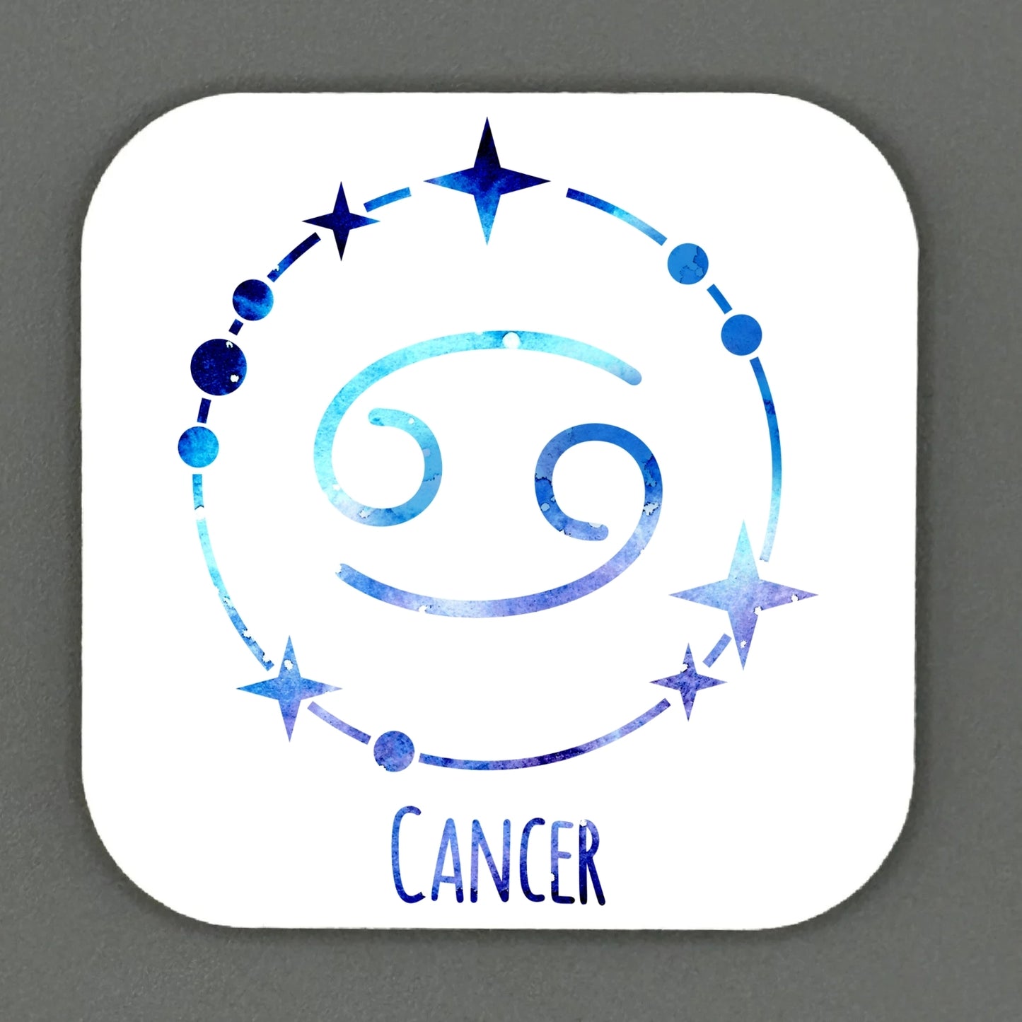 Colourful Star Sign Square Magnet