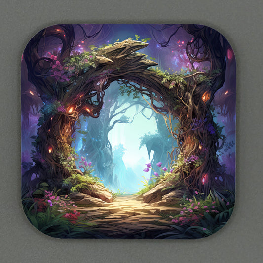 Fantasy Portal Square Magnets