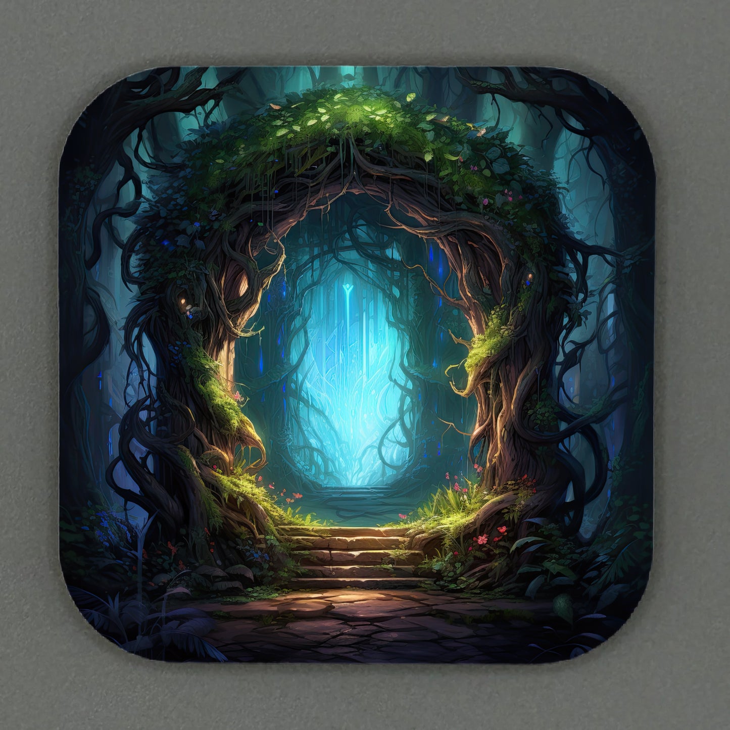 Fantasy Portal Square Magnets