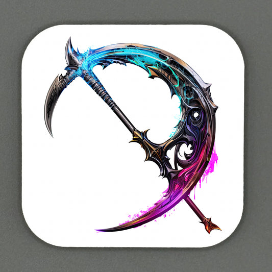Fantasy Scythe Square Magnets