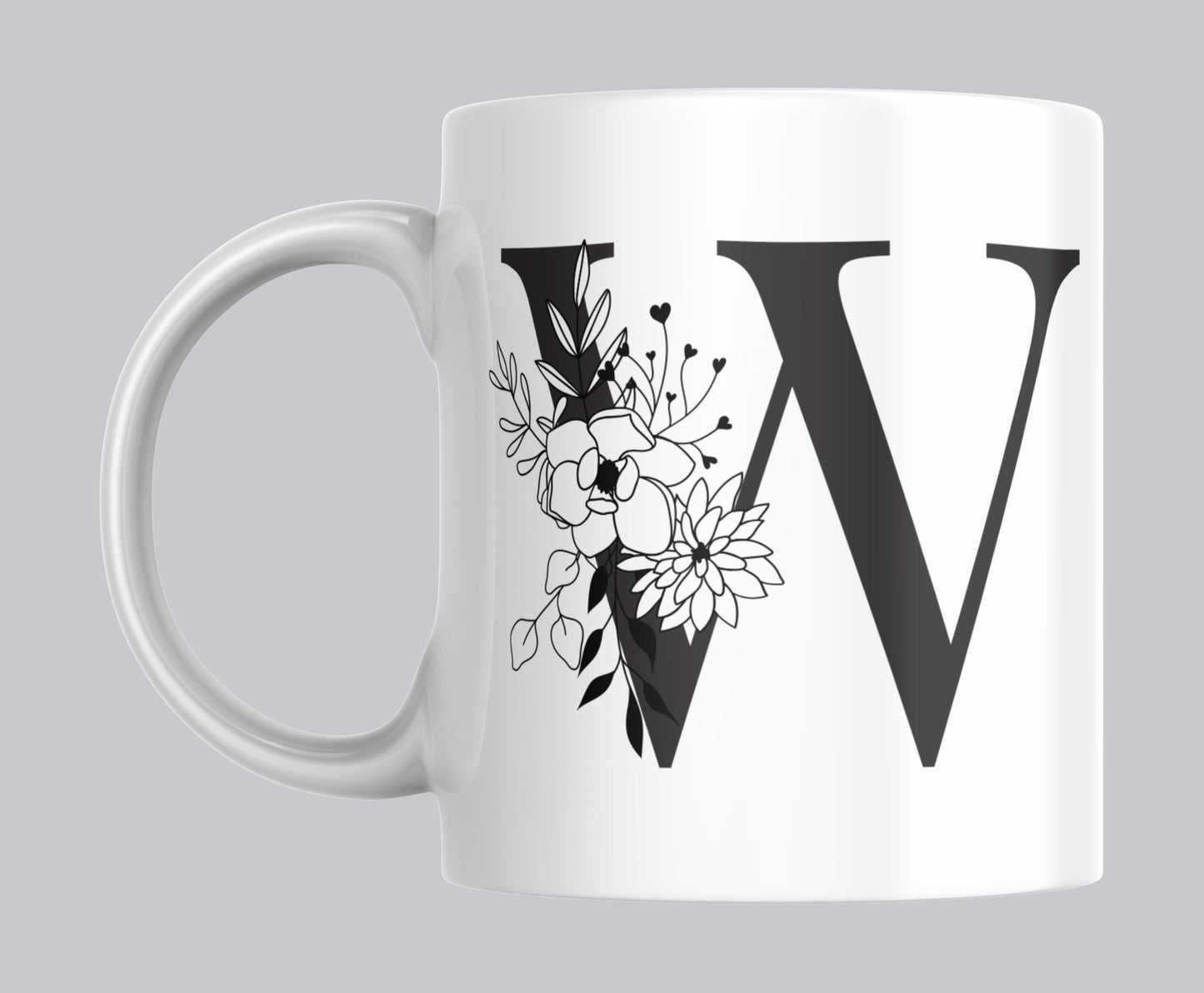 Floral Letter Mugs