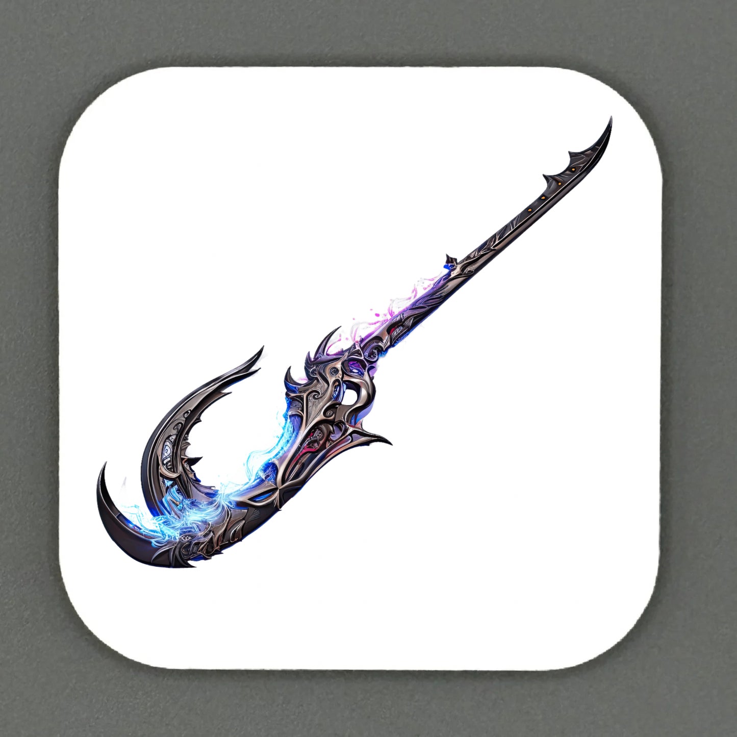 Fantasy Scythe Square Magnets