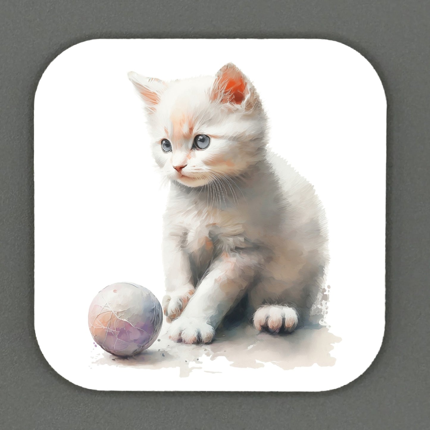 Adorable Kitten Square Magnets