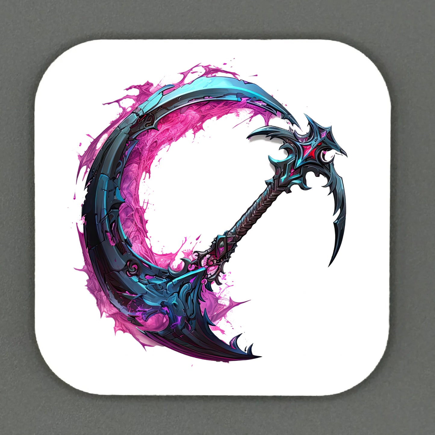 Fantasy Scythe Square Magnets