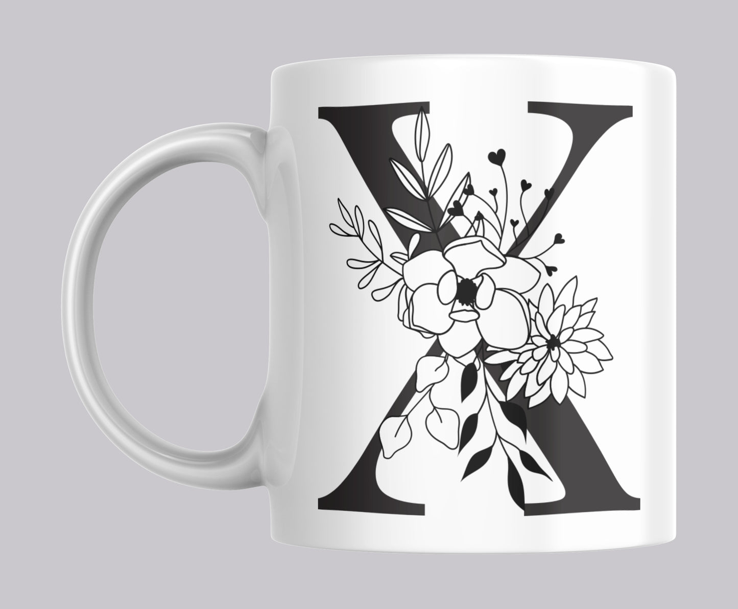 Floral Letter Mugs