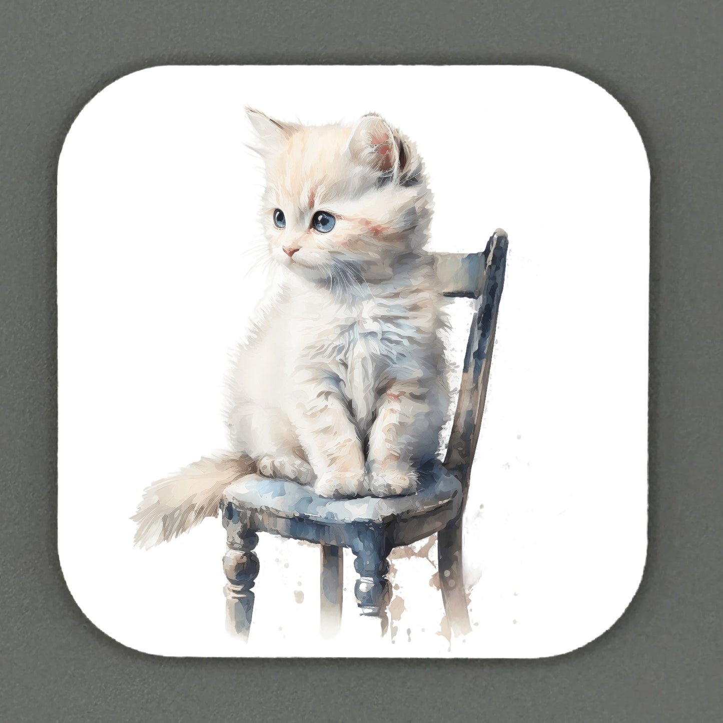 Adorable Kitten Square Magnets