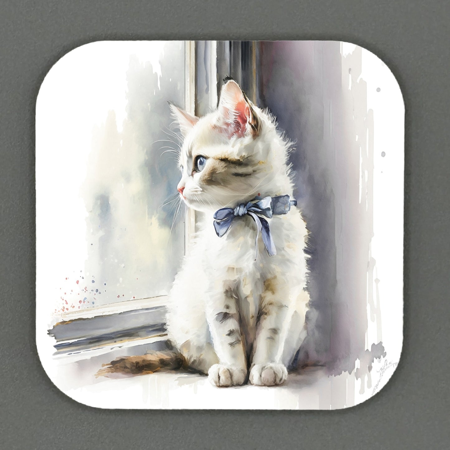 Adorable Kitten Square Magnets