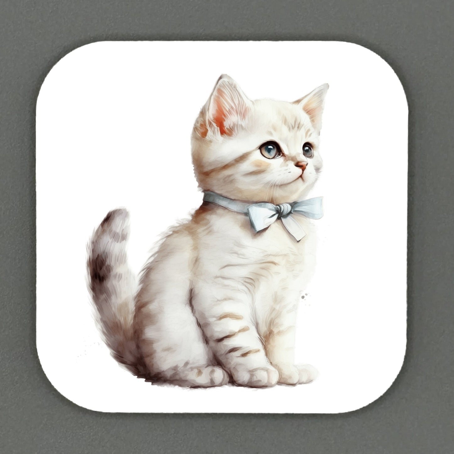 Adorable Kitten Square Magnets