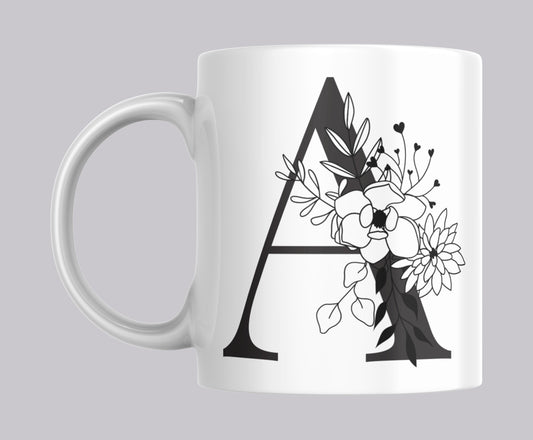 Floral Letter Mugs