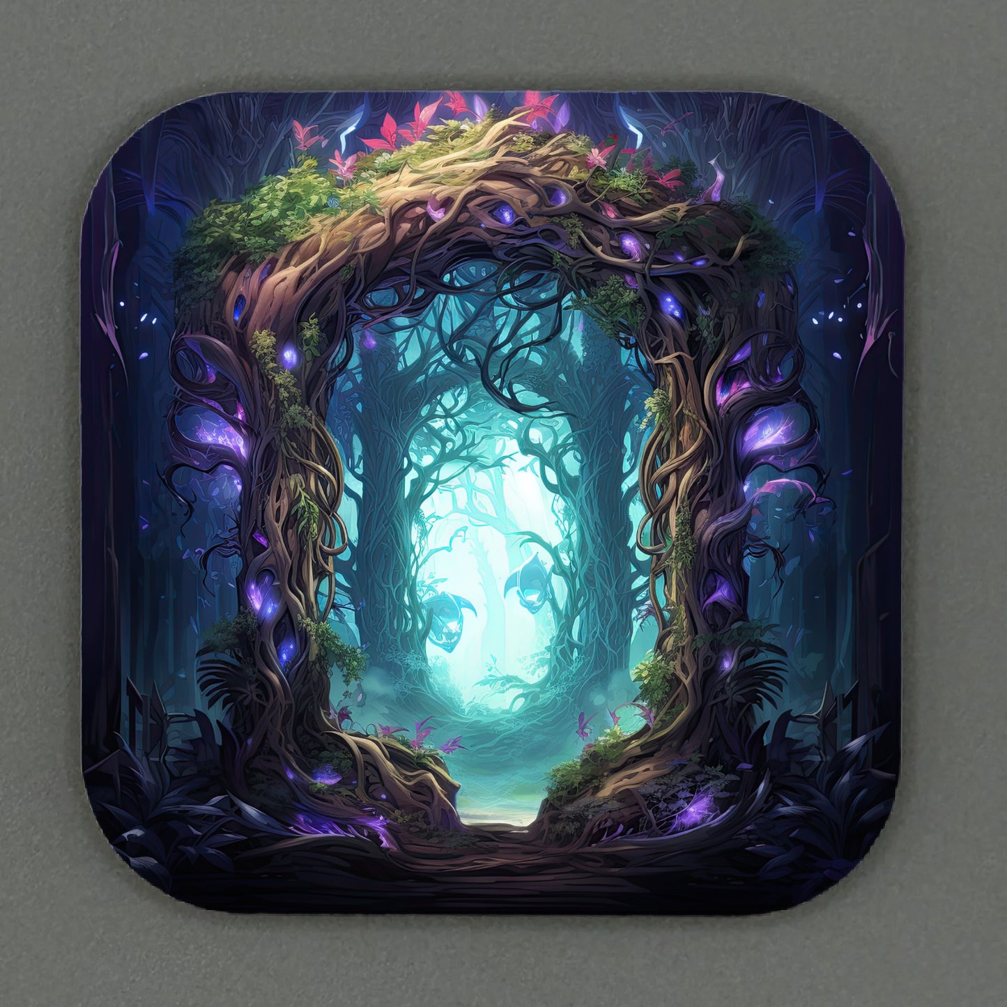 Fantasy Portal Square Magnets