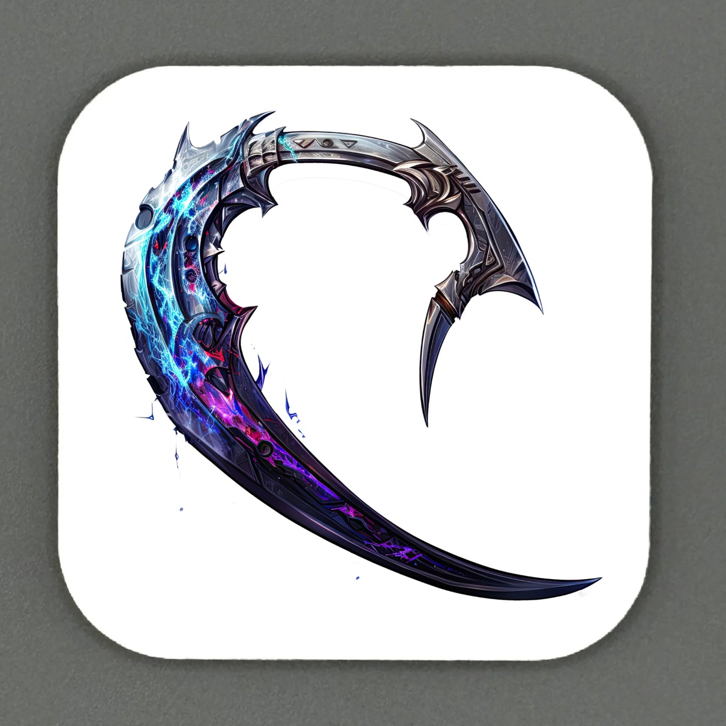 Fantasy Scythe Square Magnets