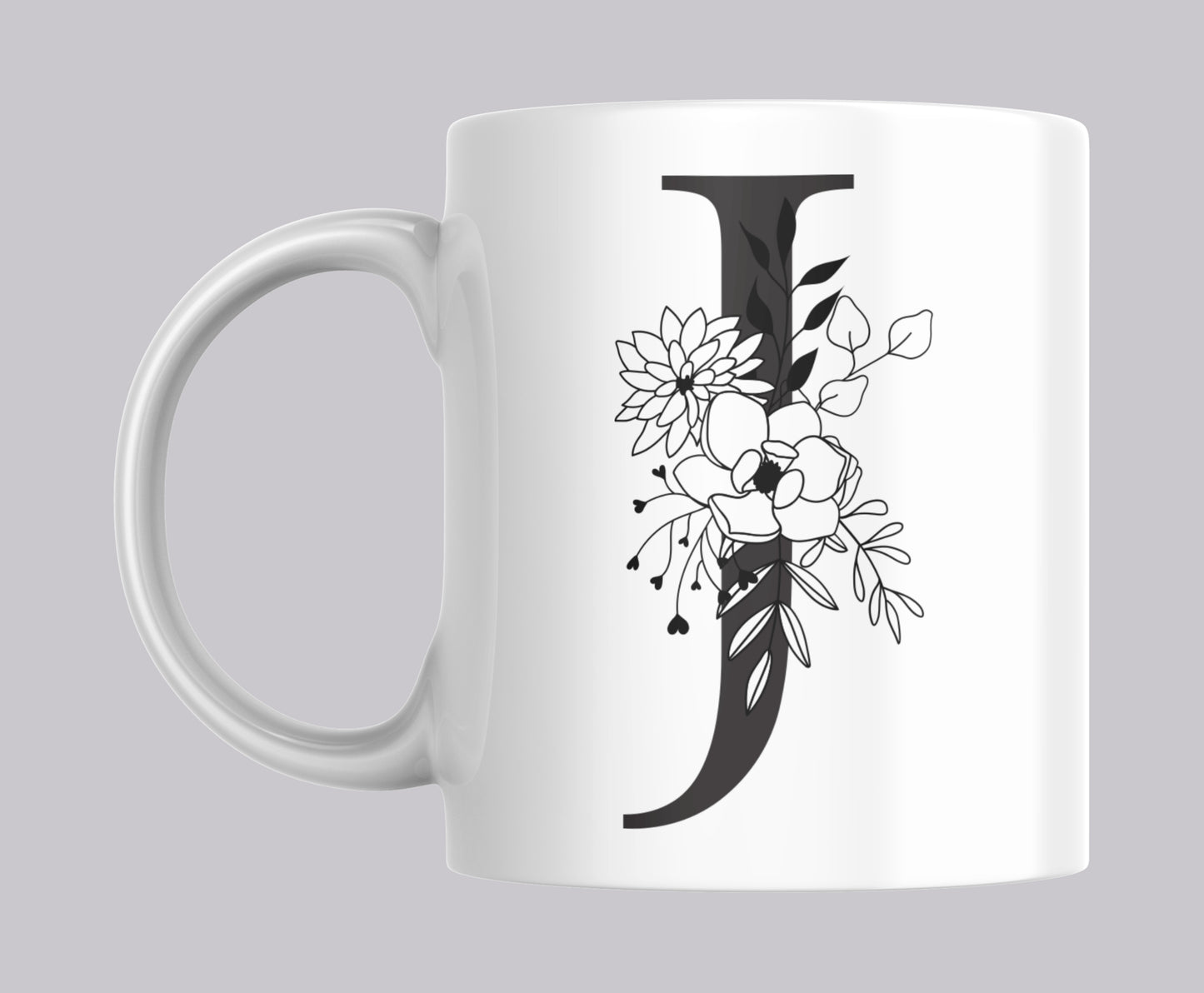 Floral Letter Mugs