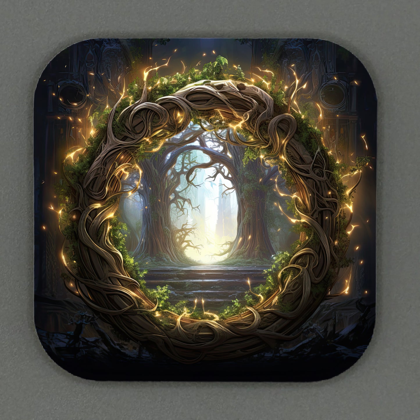 Fantasy Portal Square Magnets