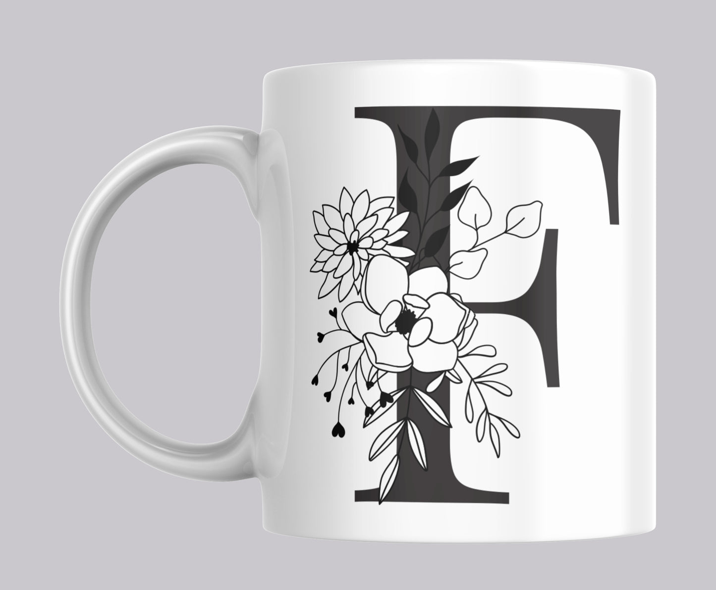 Floral Letter Mugs