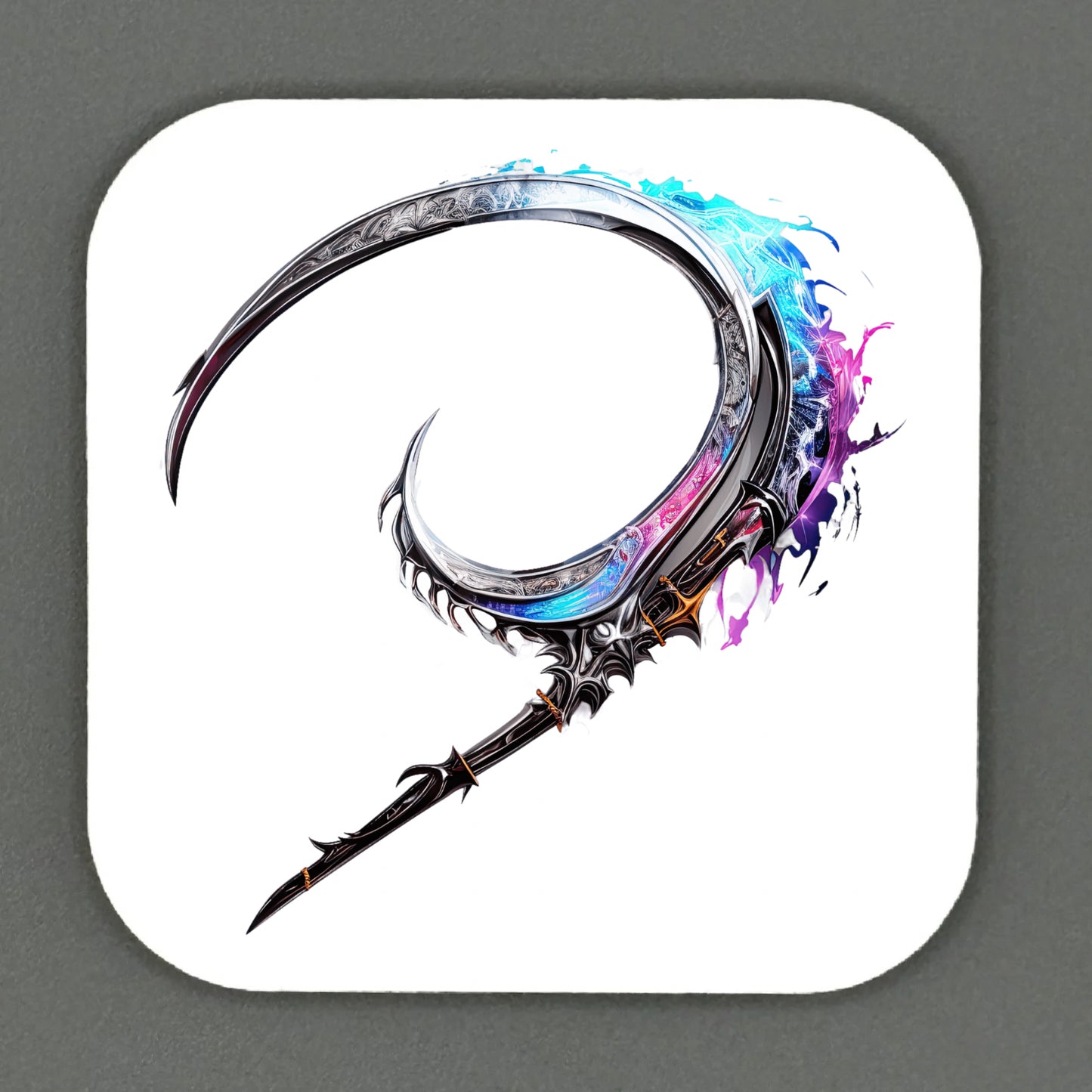 Fantasy Scythe Square Magnets