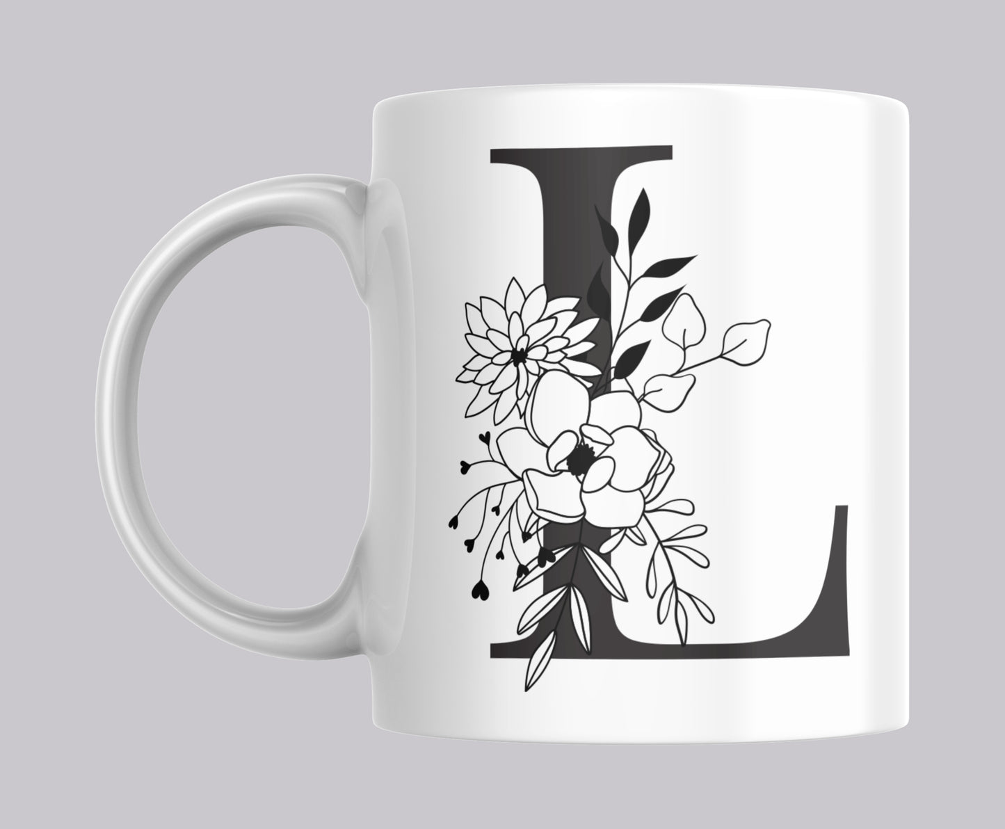 Floral Letter Mugs