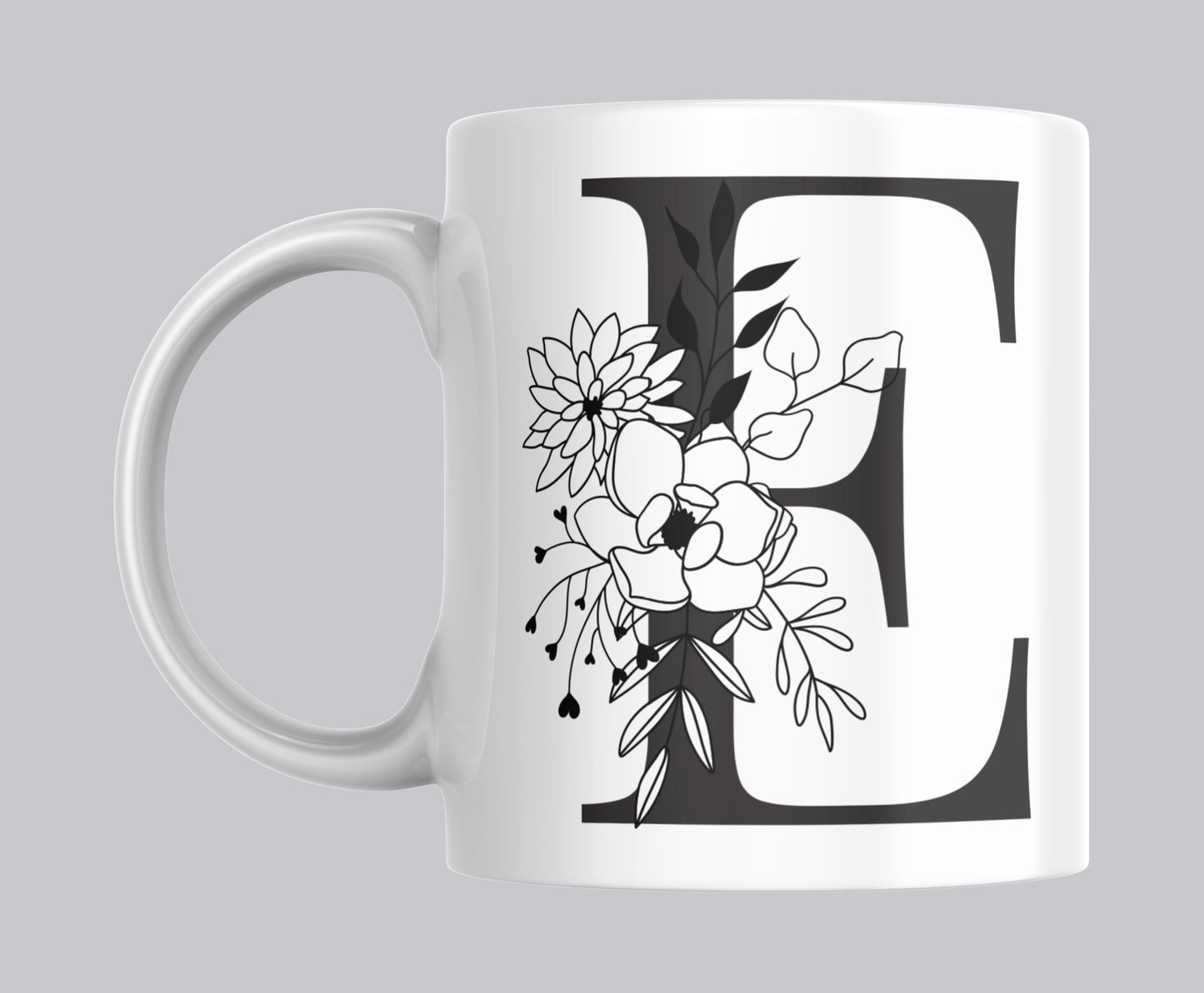 Floral Letter Mugs