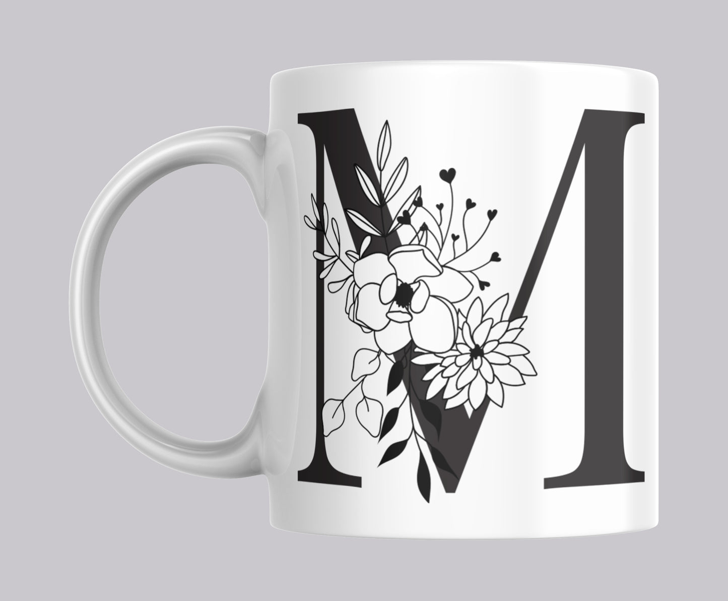 Floral Letter Mugs