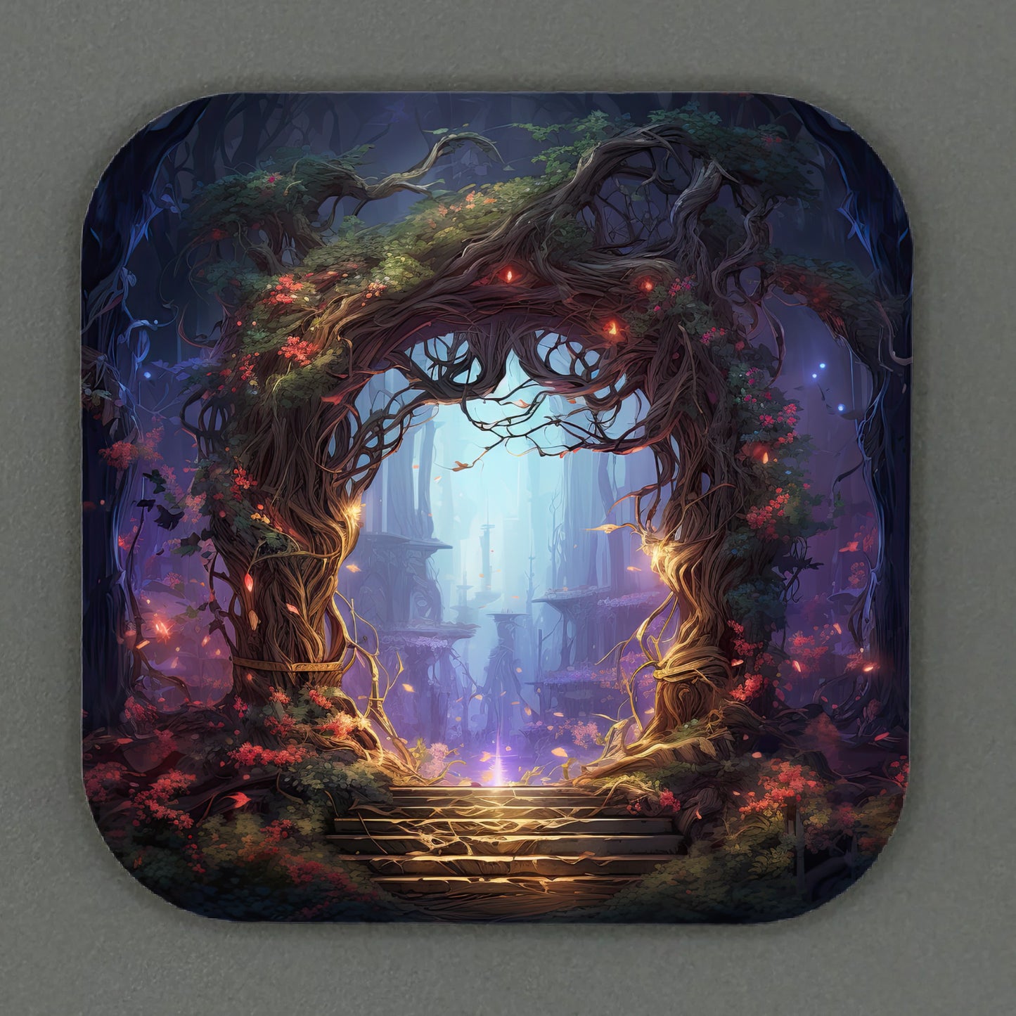 Fantasy Portal Square Magnets