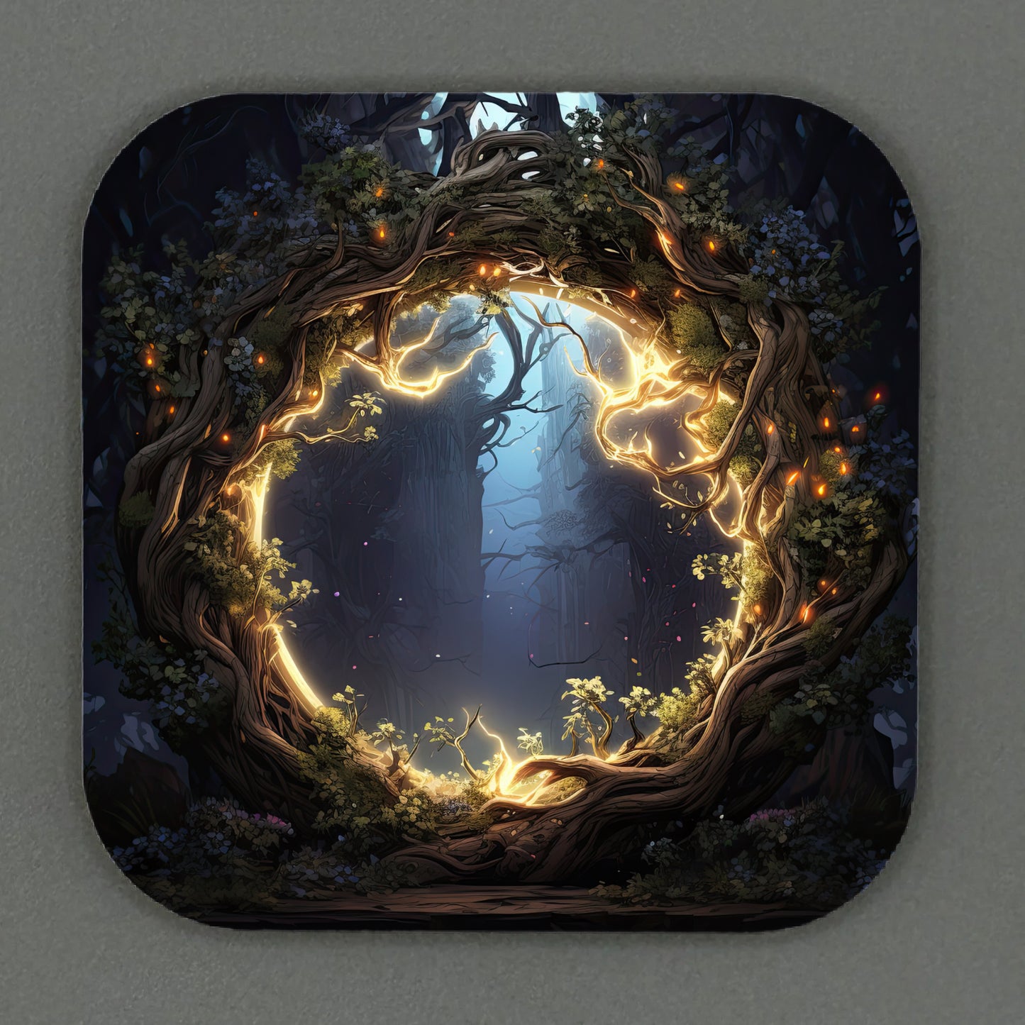 Fantasy Portal Square Magnets