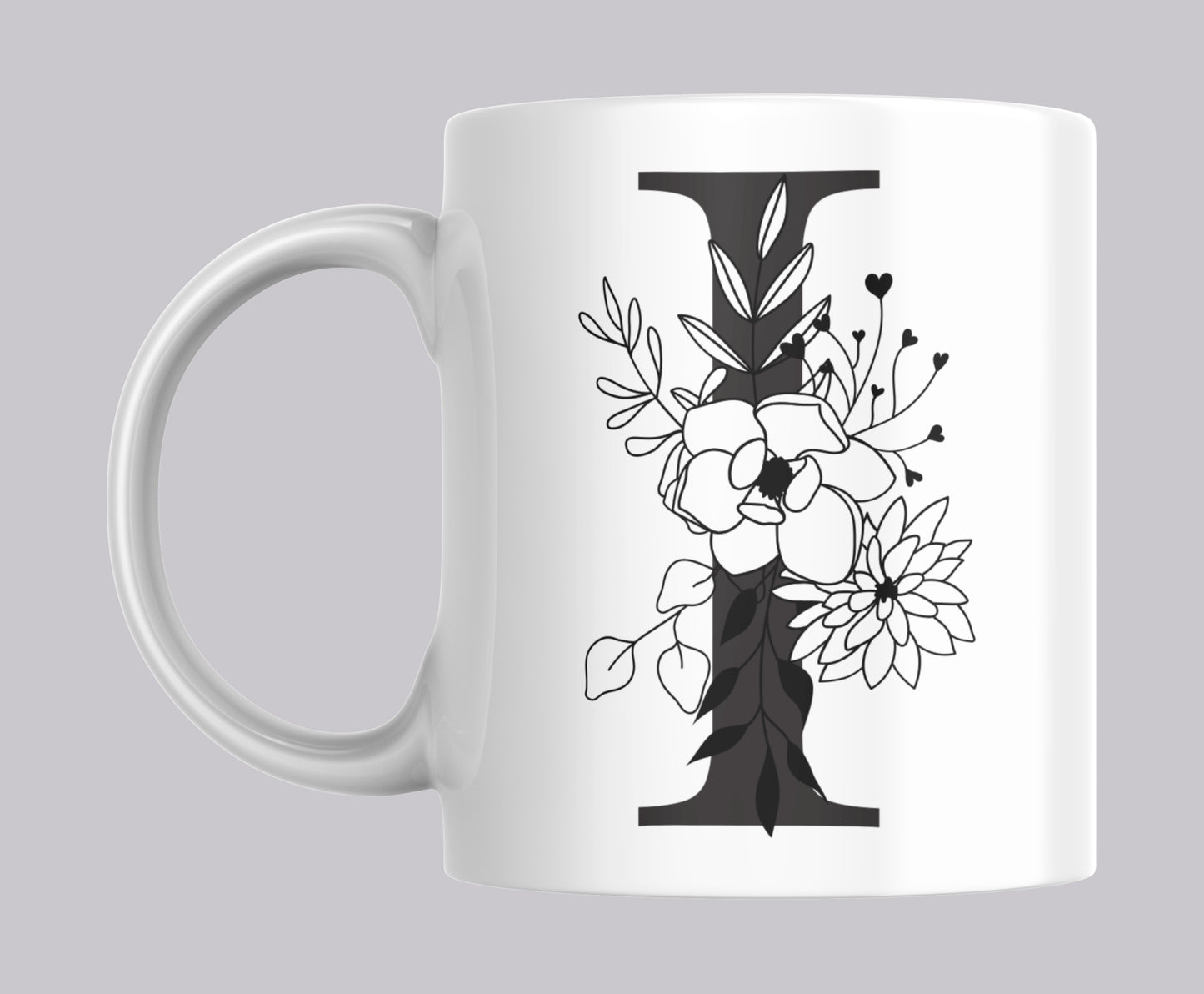 Floral Letter Mugs