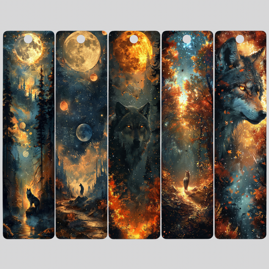 Midnight Wolf Bookmark